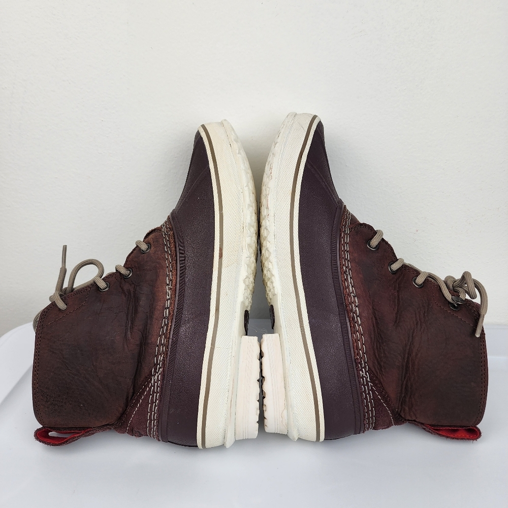 UGG Waterproof Leather Duck Boot Burgundy Men Size 7.5 - Picture 13 of 13